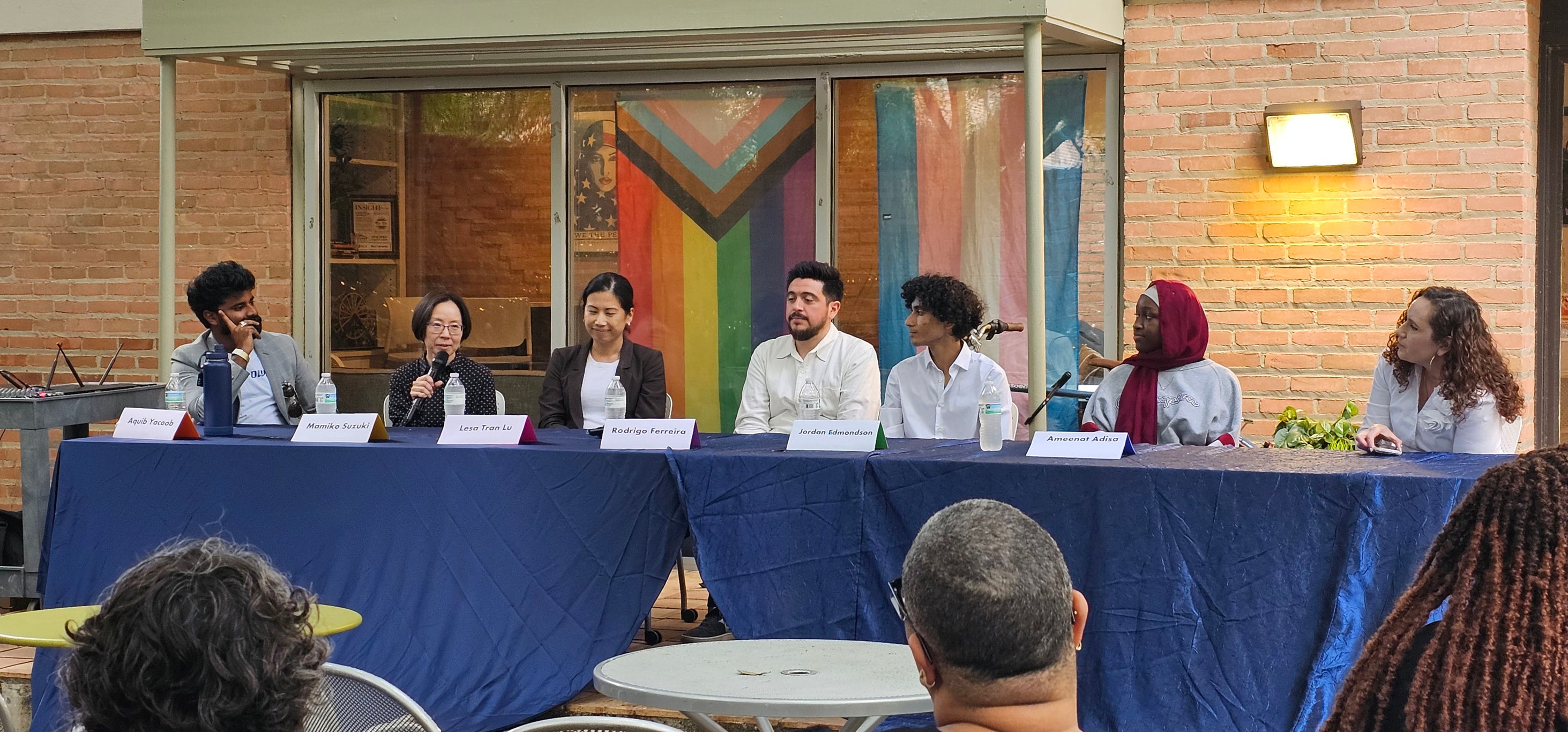 Panel held in front of the MCC